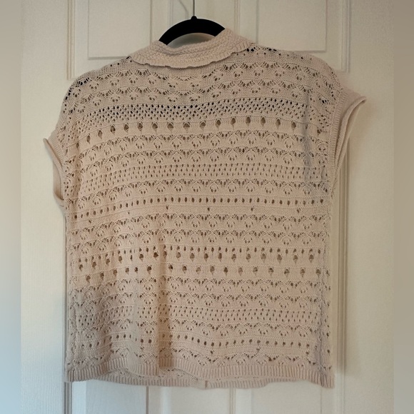 ❤️ BOGO Jessica Simpson Ivory Knit Sweater Size Small - Picture 4 of 7